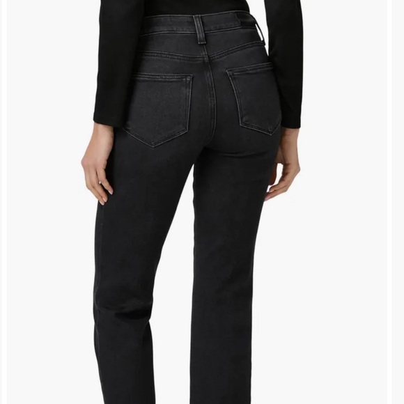 PAIGE// Cindy High Waist Ankle Straight Leg Jeans in Black Lotus - Picture 11 of 12